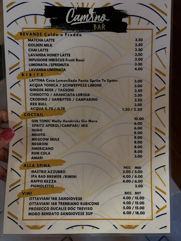 Menu_El Camino Chiosco_Saludecio_image_1