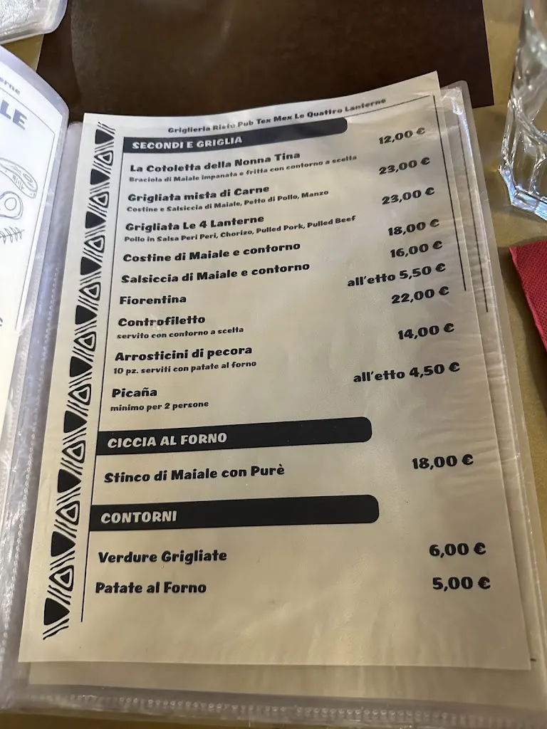 Menu_Griglieria Cucina Emiliana e Tex Mex Pinsa Le Quattro Lanterne_Salsomaggiore Terme_image_4