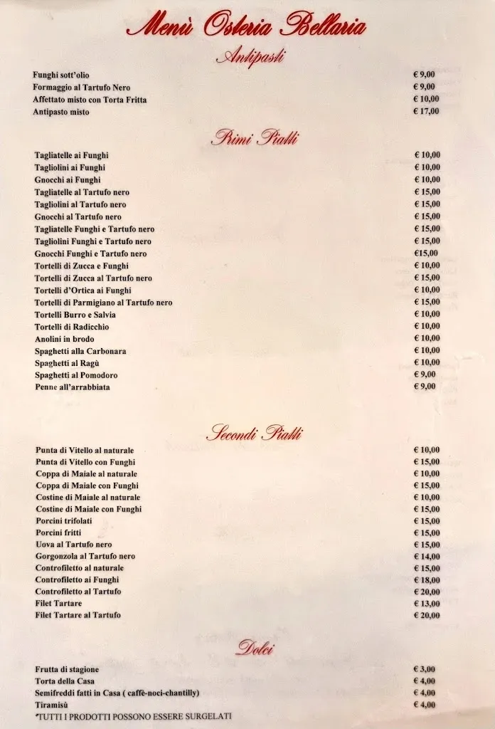 Menu_Trattoria Bellaria_Salsomaggiore Terme_image_1