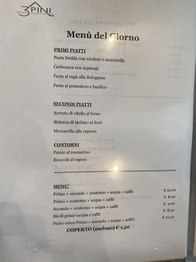 Menu_Ristorante Pizzeria Bar Tre Pini_Rovereto_image_3