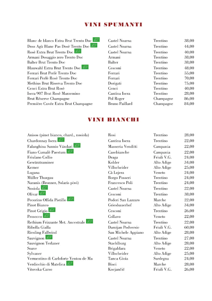 Menu_Ristorante Novecento dell'Hotel Rovereto_Rovereto_image_1