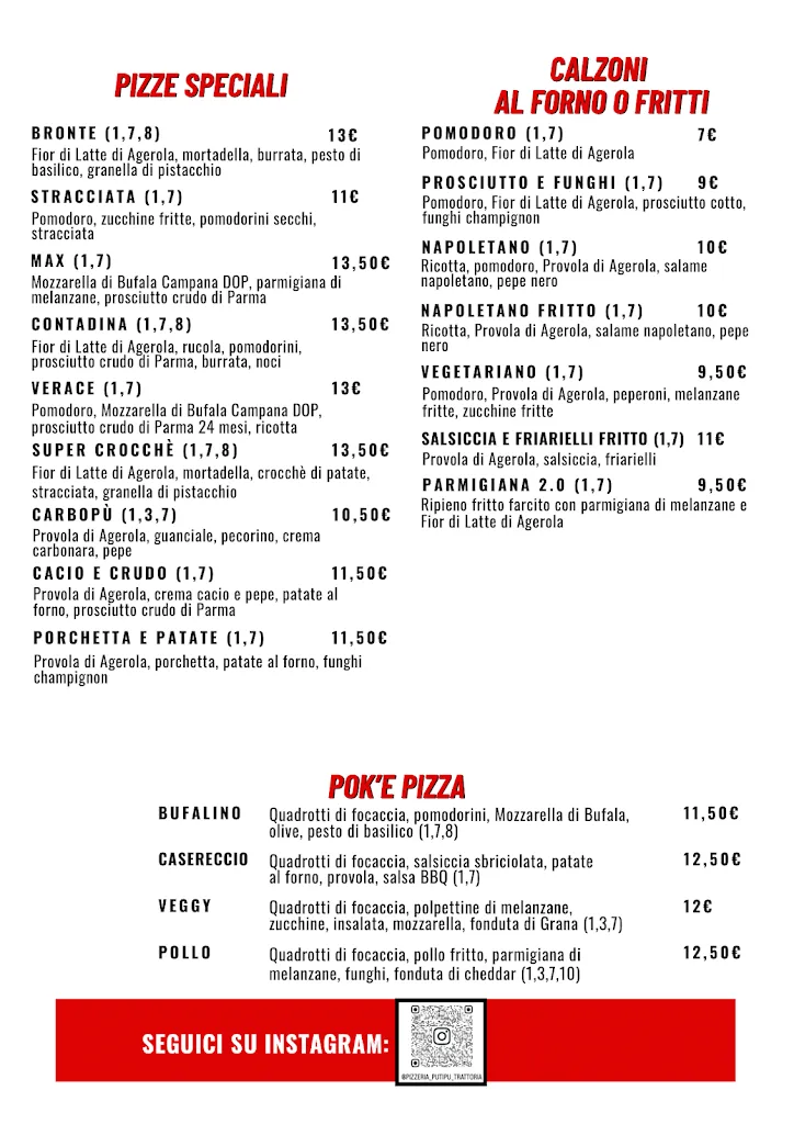 Menu_Pizzeria - Trattoria Putipù_Rovereto_image_4