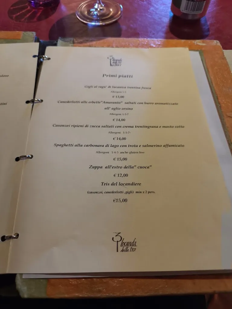 Menu_Locanda Delle Tre Chiavi_Rovereto_image_2