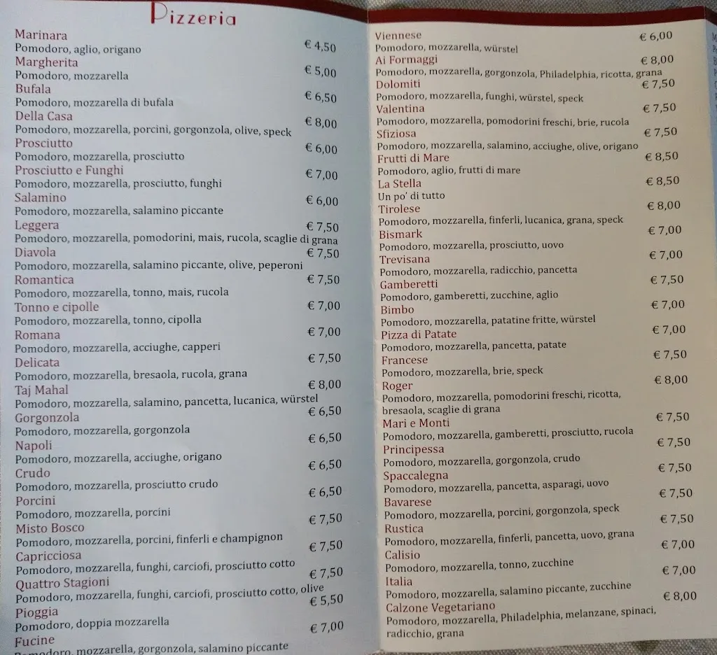 Menu_Ristorante Pizzeria le Fucine_Rovereto_image_1