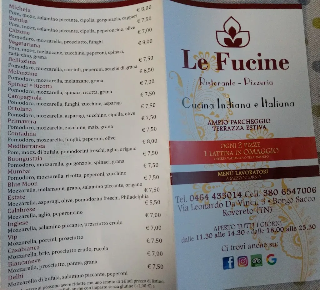 Menu_Ristorante Pizzeria le Fucine_Rovereto_image_4