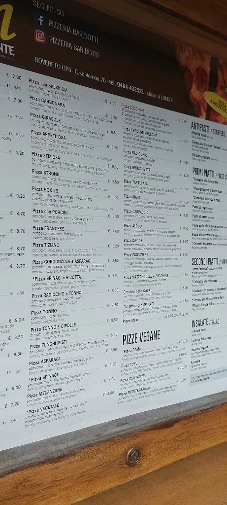 Menu_Pizzeria Ristorante Botti_Rovereto_image_4