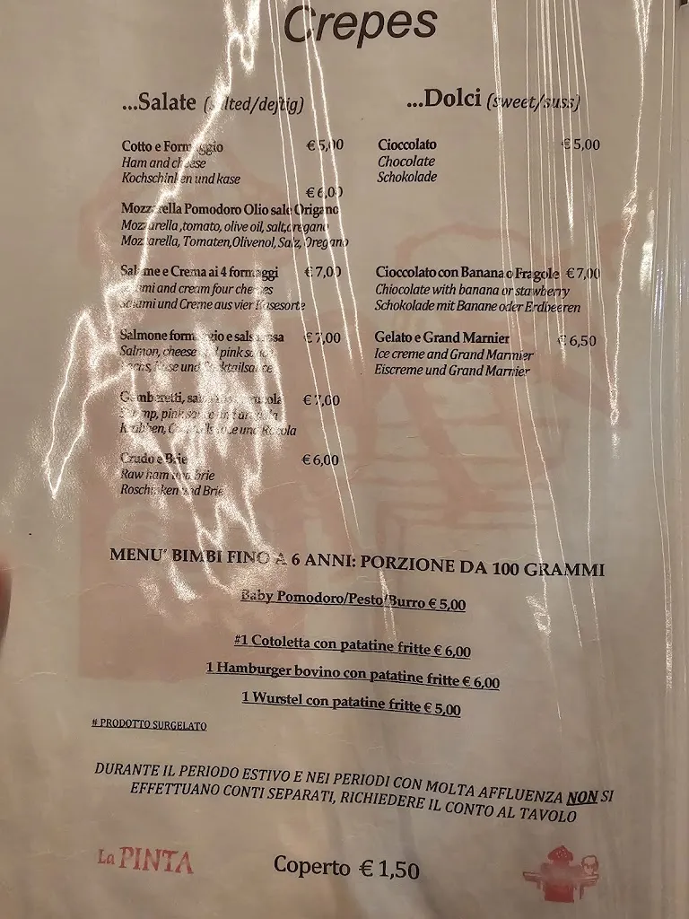 Menu_Pub La Pinta - Pub e Spaghetteria_San Bartolomeo_image_2