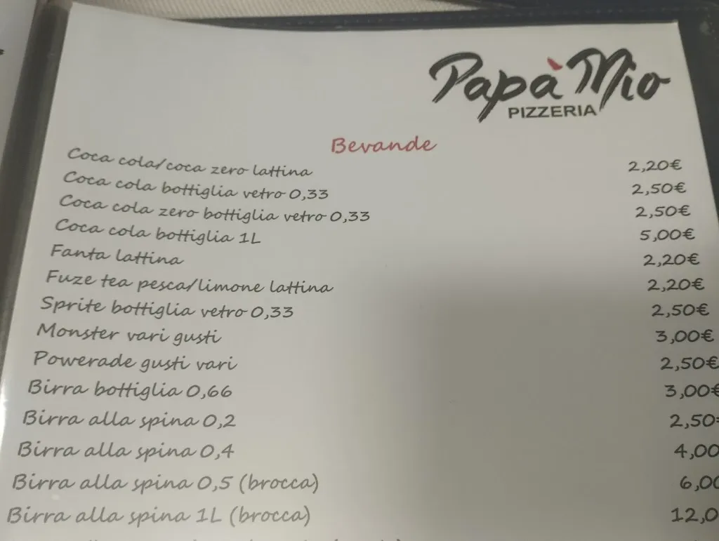 Menu_Pizzeria Papà Mio_Ripa Teatina_image_1