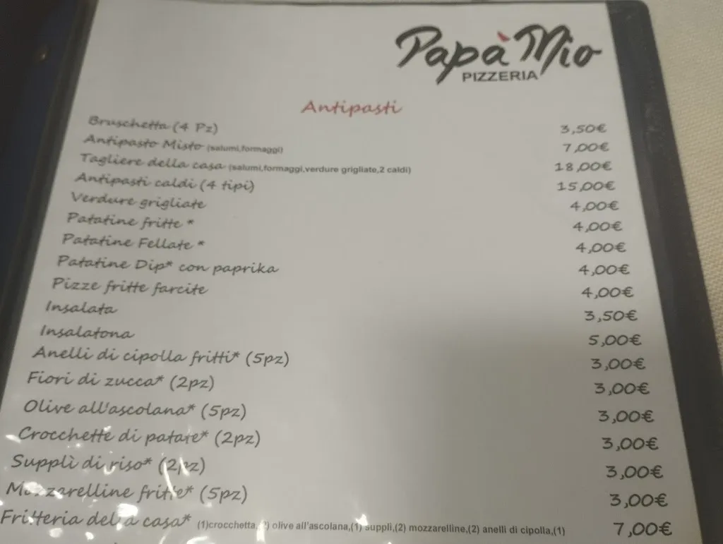 Menu_Pizzeria Papà Mio_Ripa Teatina_image_2