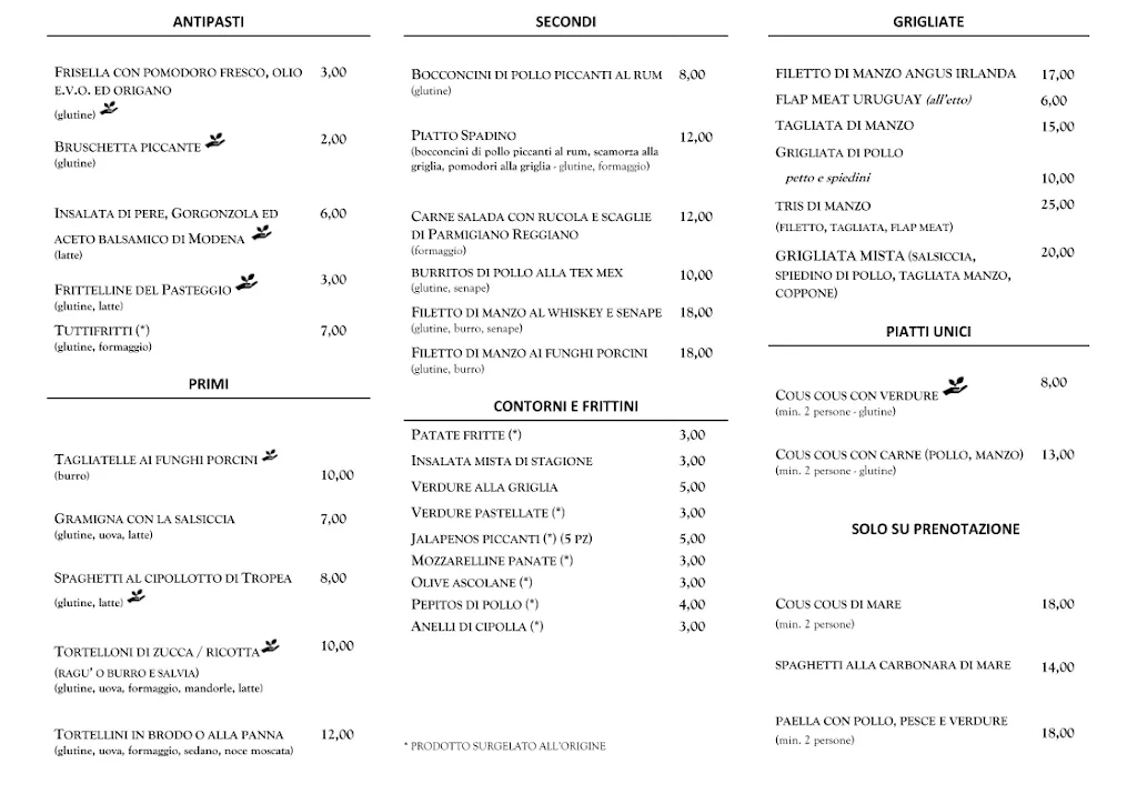 Menu_Il Pasteggio A Livello Di Mazzoli Massimo & C. S.N.C._San Felice sul Panaro_image_2