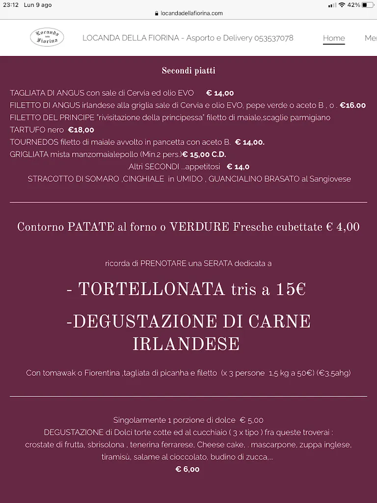 Menu_Locanda della Fiorina_San Felice sul Panaro_image_1