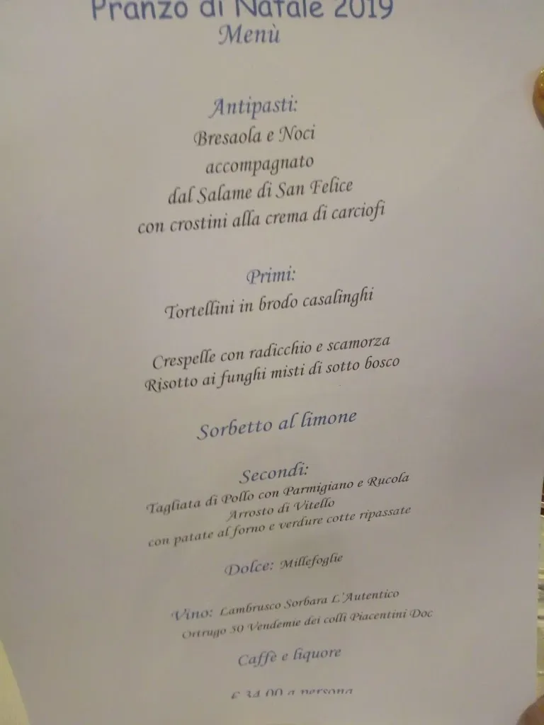 Menu_Ristorante Pizzeria Le Quattro Rose_San Felice sul Panaro_image_1