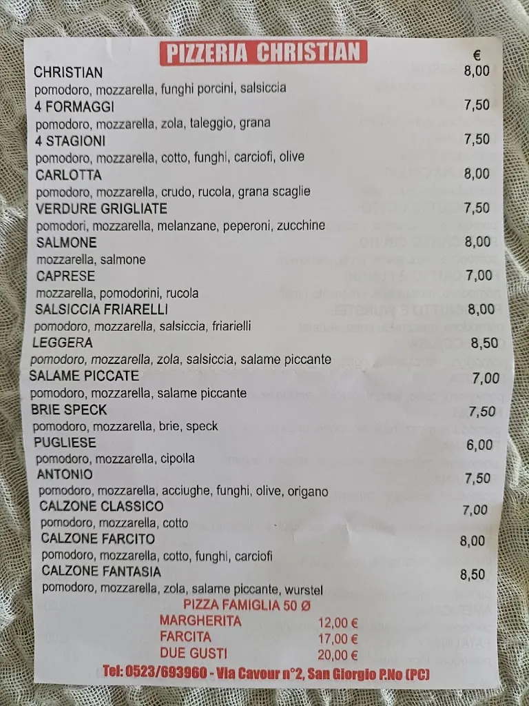Menu_Christian Pizzeria da asporto_San Giorgio Piacentino_immagine_1