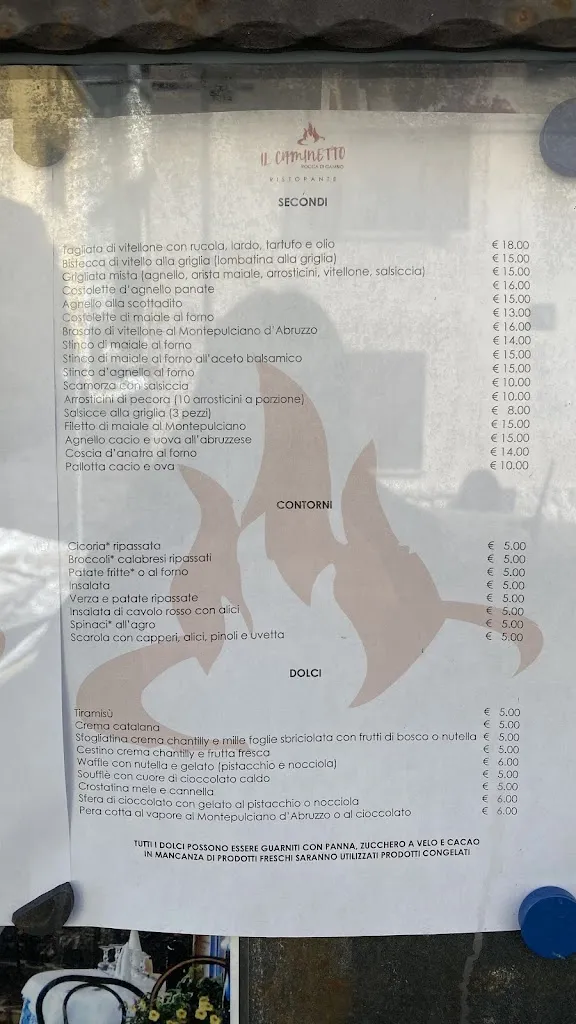 Menü_Ristorante Il Caminetto_Rocca di Cambio_Bild_2