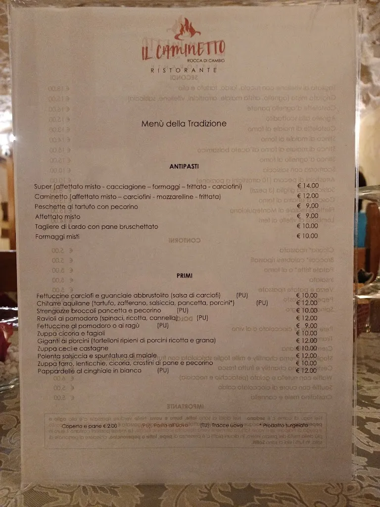 Menü_Ristorante Il Caminetto_Rocca di Cambio_Bild_3