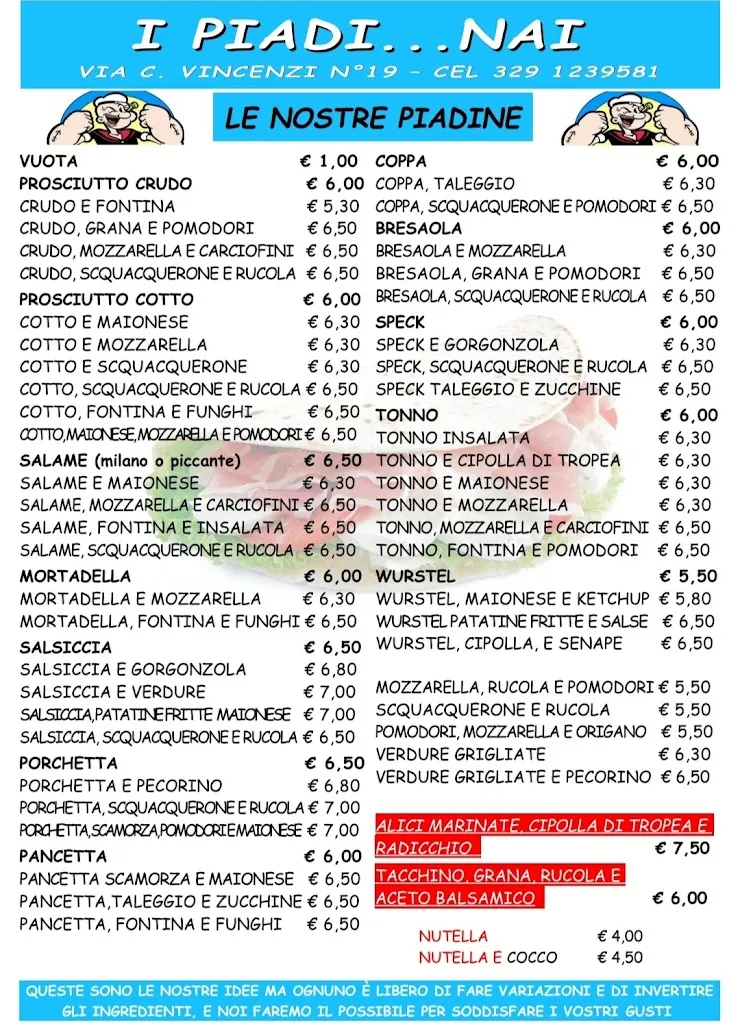 Menu_I Piadinai_San Mauro a Mare_image_1