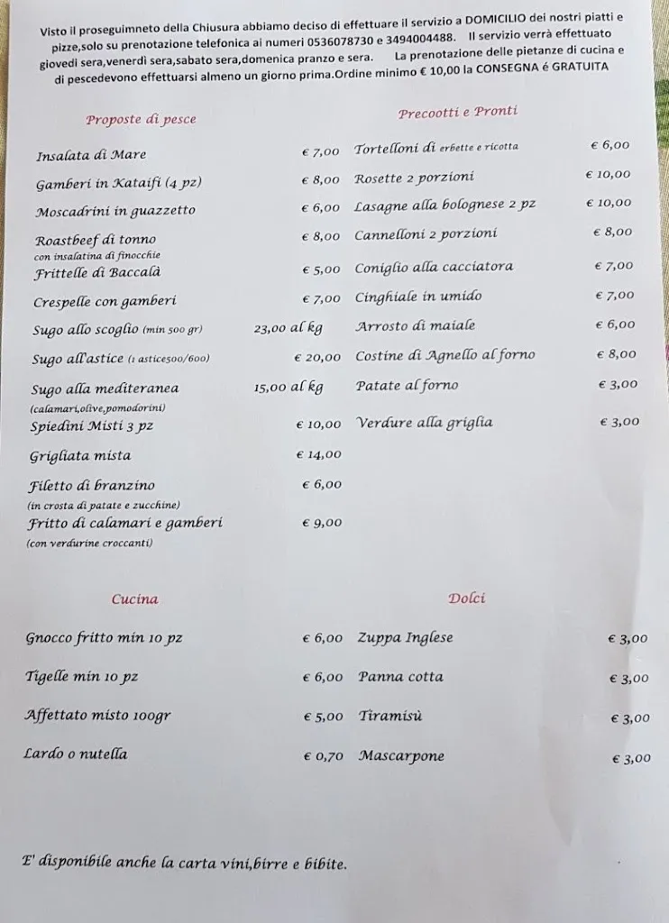 Menu_Bar Ristorante Pizzeria San Miguel_San Michele dei Mucchietti_image_1