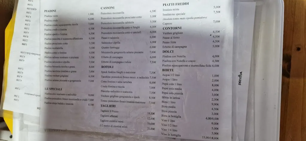 Menu_Il Pozzo Piadineria_San Mauro Pascoli_image_4