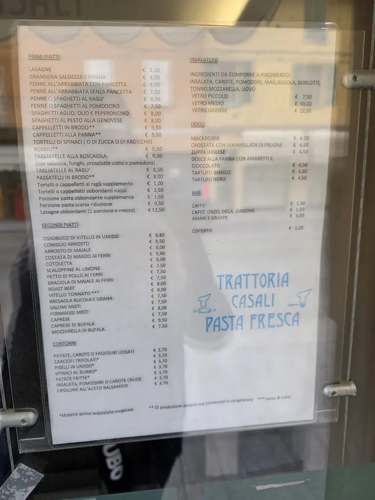 Menu_Trattoria Casali_San Martino in Rio_image_1