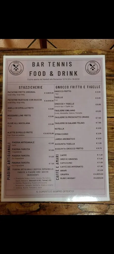 Menu_BARTennis food & drink_San Martino in Rio_image_2