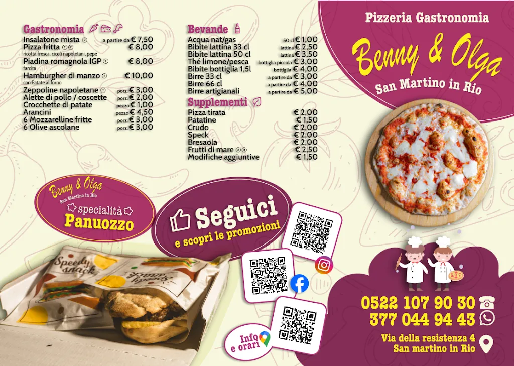Menu_Pizzeria Gastronomia da Benny e Olga_San Martino in Rio_image_2