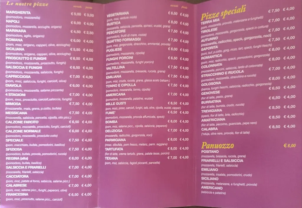 Menu_Pizzeria Gastronomia da Benny e Olga_San Martino in Rio_image_4