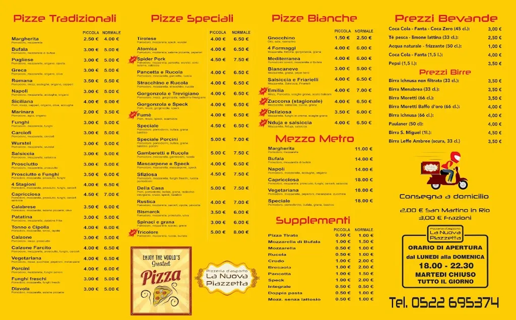 Menu_la Nuova PIAZZETTA ,,via Magistrelli 2_San Martino in Rio_image_1