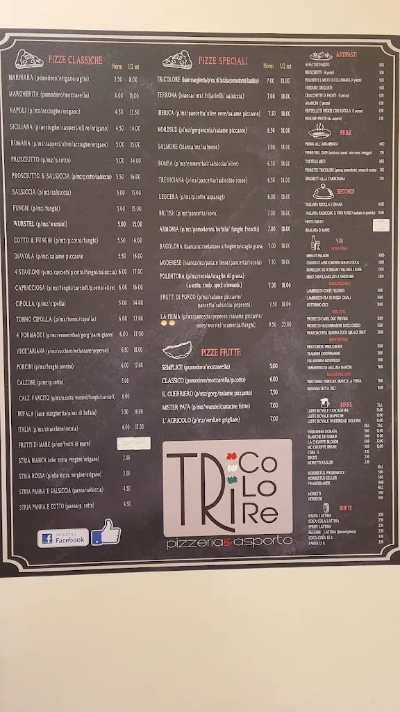 Menu_Pizzeria Tricolore_San Polo d'Enza_immagine_1