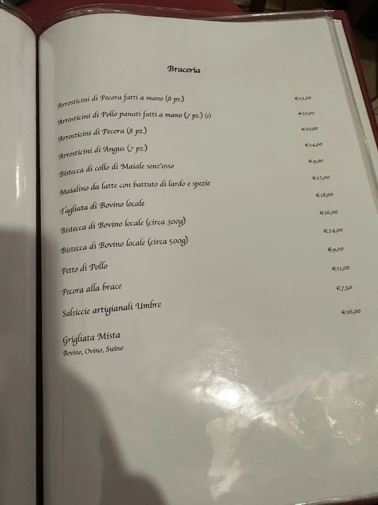 Menu_Braceria pizzeria le rocce_Rocca di Cambio_image_1