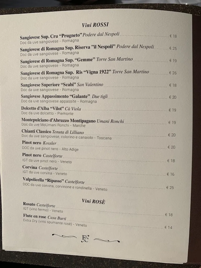 Menu_Ristorante Pizzeria Fonte Chiara_San Piero in Bagno_image_1