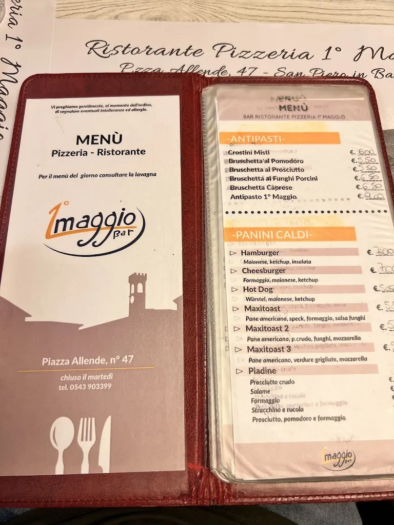 Bar Pizzeria 1° Maggio restaurant in San Piero in Bagno