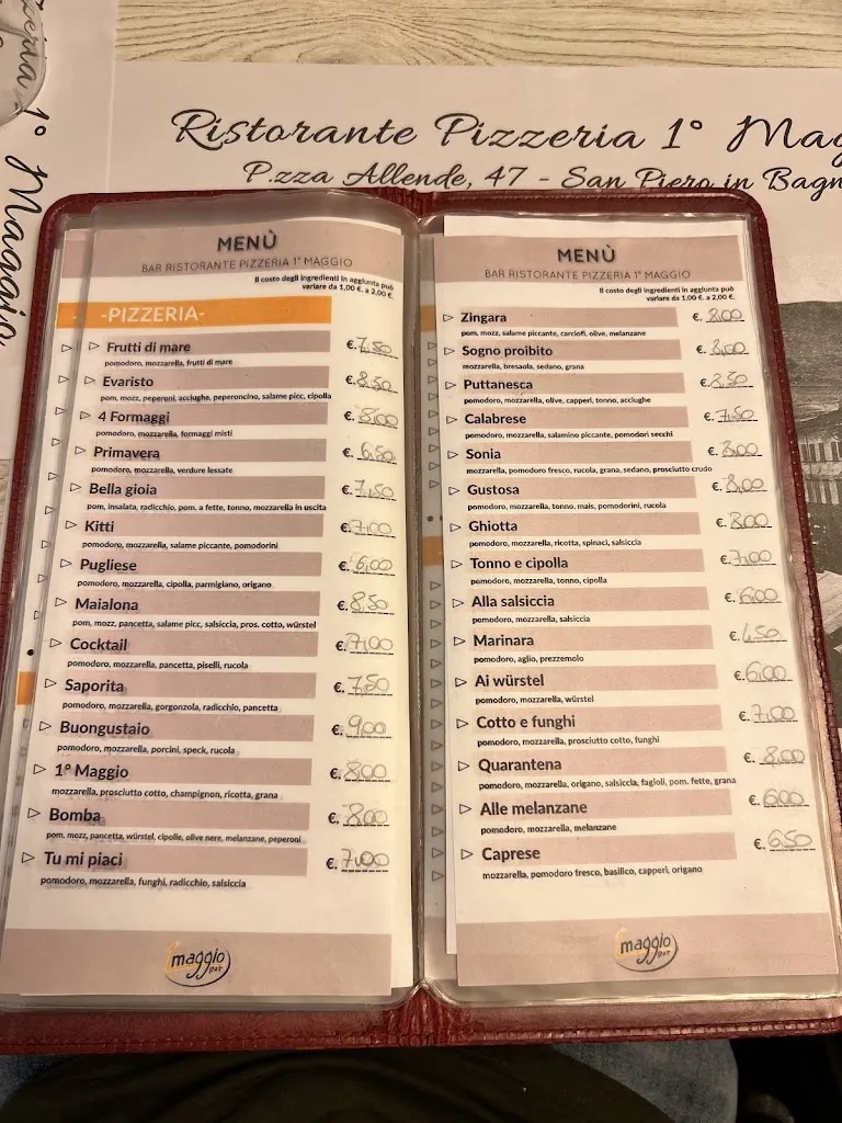 Menu_Bar Pizzeria 1° Maggio_San Piero in Bagno_image_3