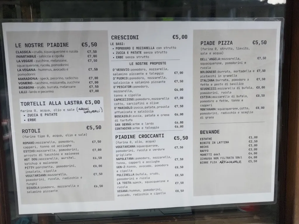 Menu_Piadineria L‘ Oasi Degli Scugnizzi_San Piero in Bagno_immagine_3