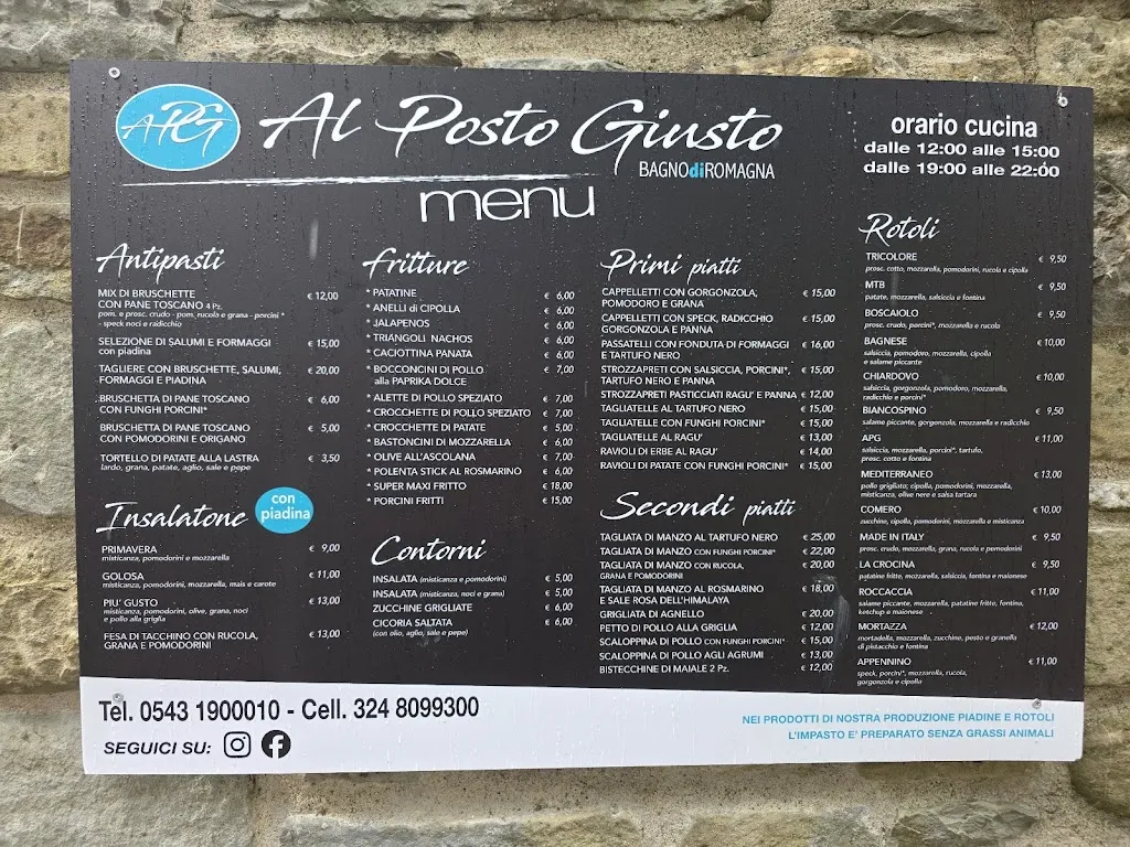 Menu_Al Posto Giusto_San Piero in Bagno_image_1