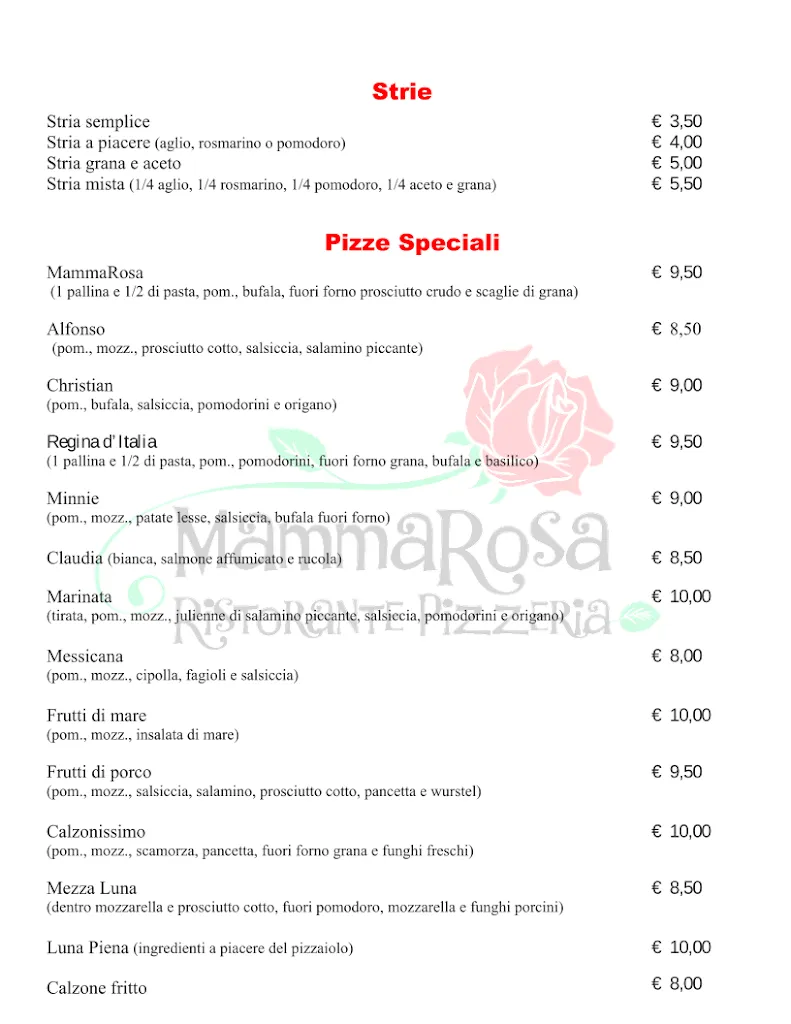 Menu_Ristorante Pizzeria Mamma rosa_San Prospero_image_4