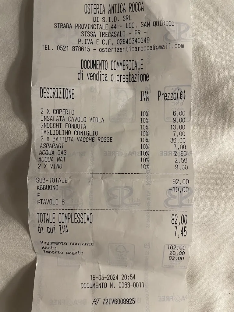 Erika Egitto_Osteria Antica Rocca_San Secondo Parmense_recensione