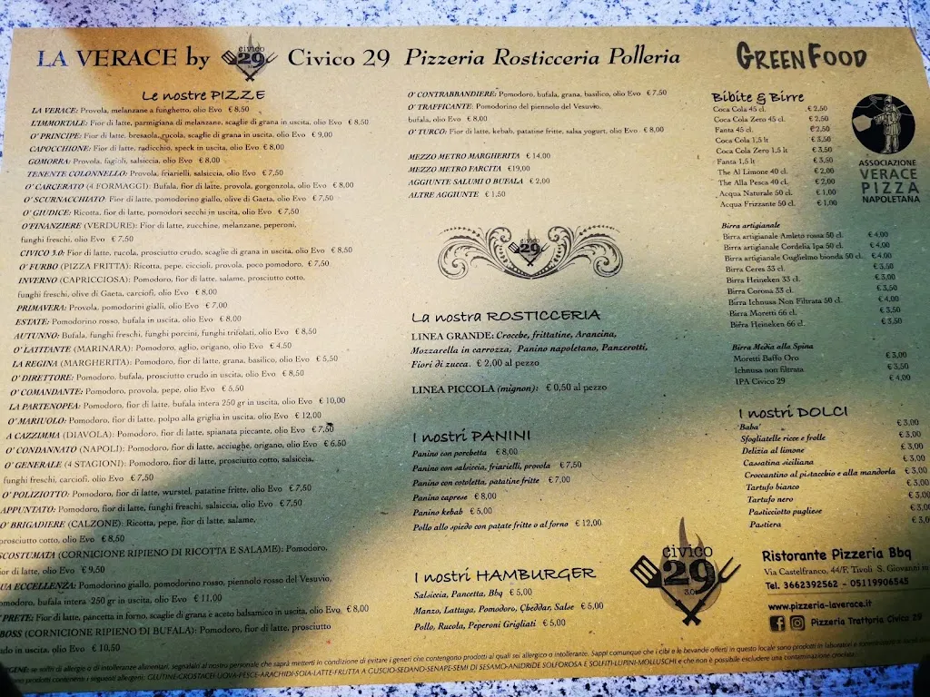 Menu_Pizzeria La Verace_Sant'Agata Bolognese_image_4