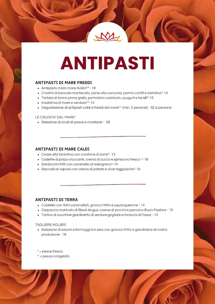Menu_Kolibrì ristorante_Savarna-Conventello_immagine_2