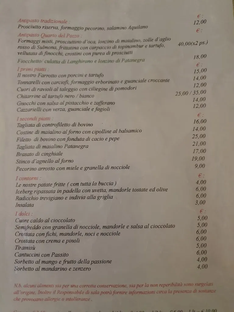 Menu_Ristorante Quarto del Pozzo_Rivisondoli_immagine_2