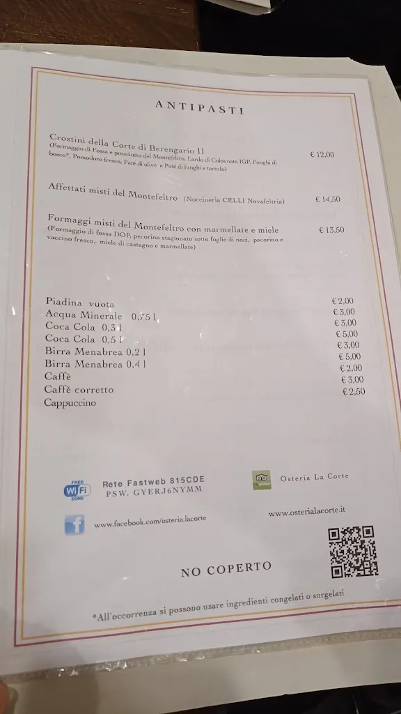 Menu_Ristorante Osteria La Corte di Berengario II_Secchiano_immagine_1
