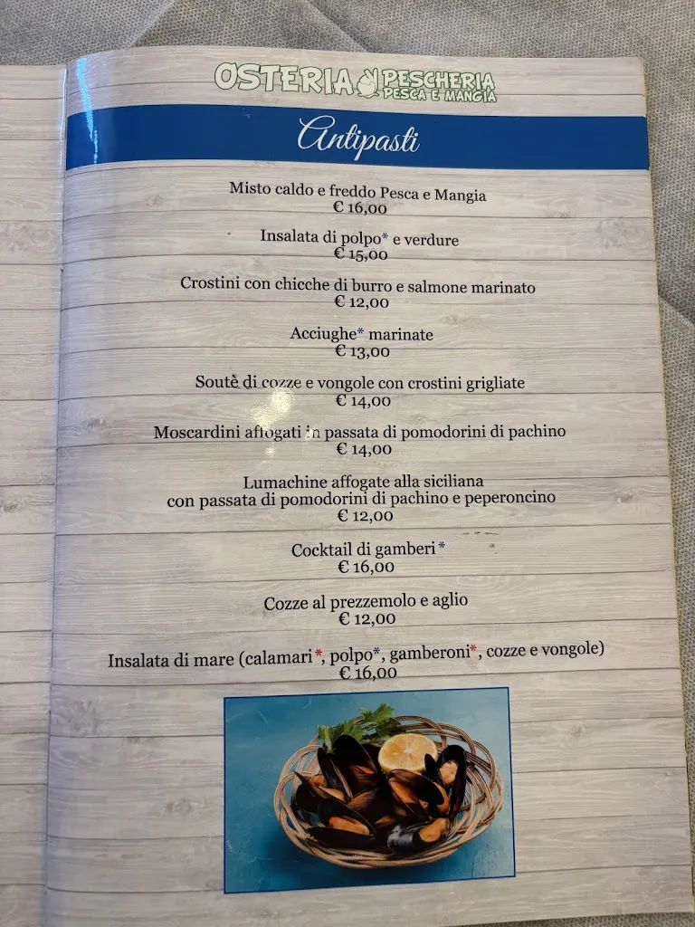 Menu_Ristorante Osteria Pesca e Mangia_Serravalle_image_1