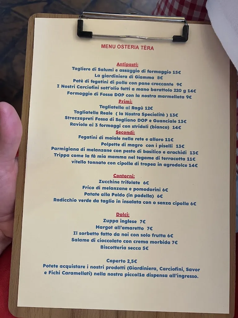 Menu_Piccola Osteria Tèra_Sogliano al Rubicone_image_1