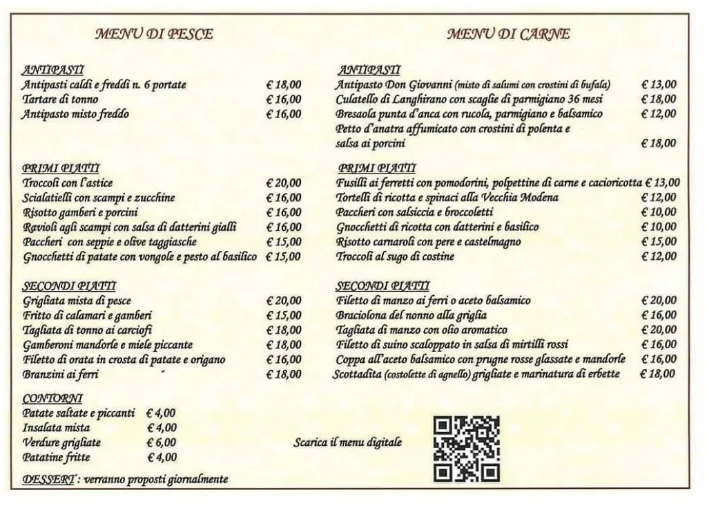 Menu_Ristorante Don Giovanni_Soliera_image_1