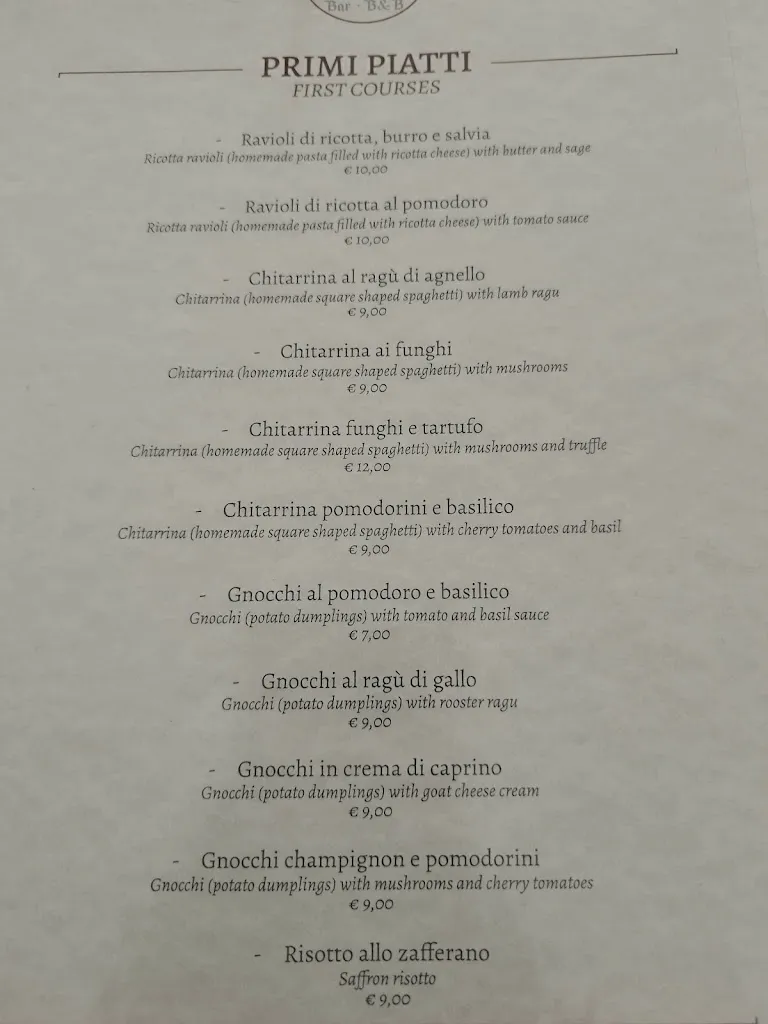 Menu_Terrae Eremis: Ristorante, Bar, B&B_Roccamorice_image_3