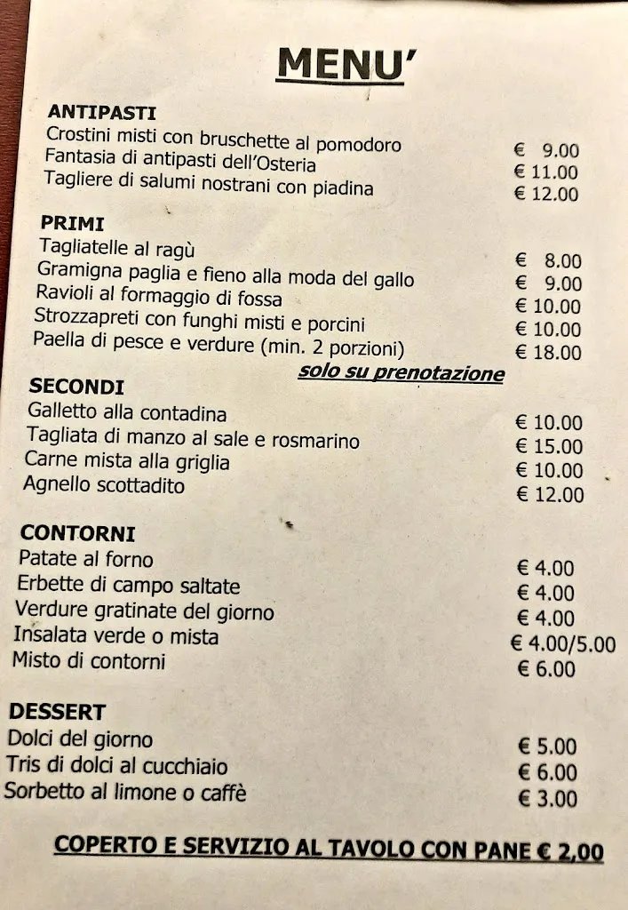 Menu_Antica Osteria del Gallo_Savignano sul Rubicone_image_1