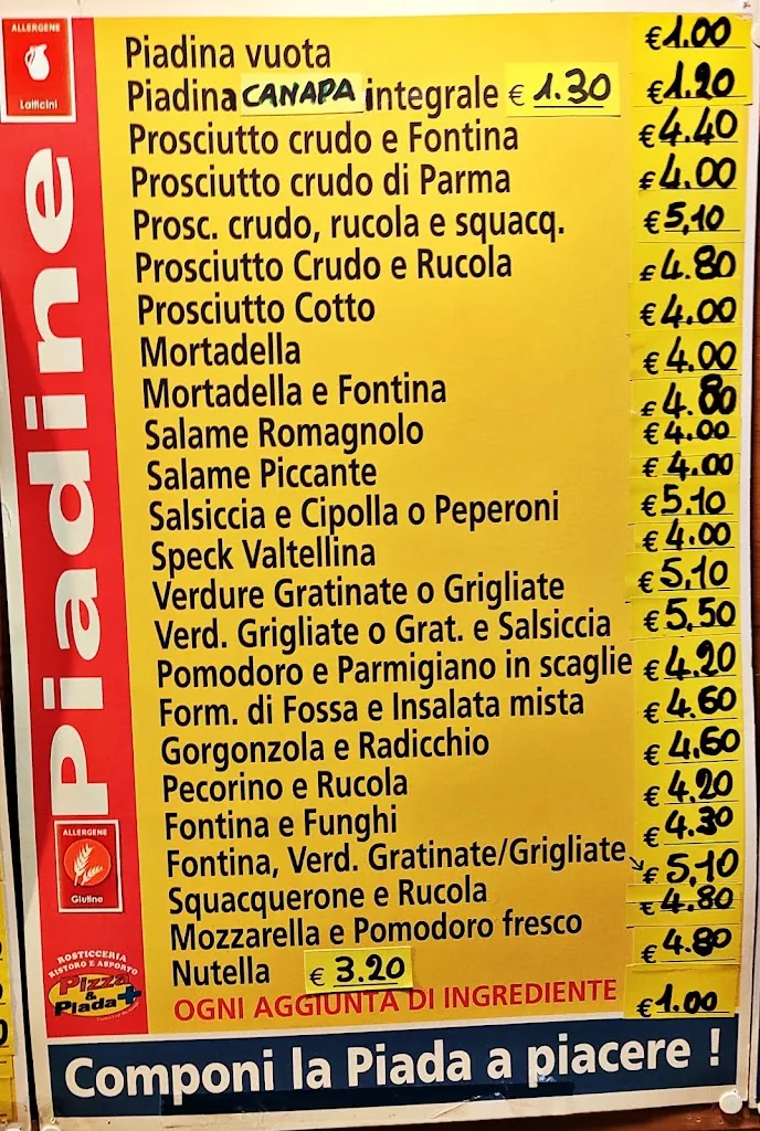 Menu_Pizza & Piada + Ristorante-Trattoria Romagnola_Savignano sul Rubicone_image_4
