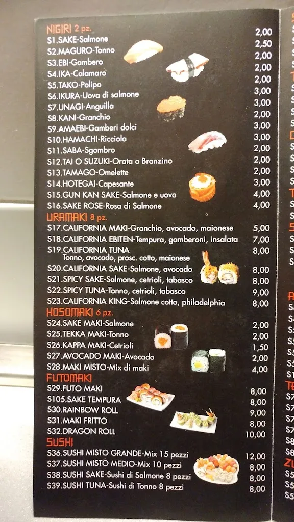 Menu_Sakana_Savignano sul Rubicone_image_2