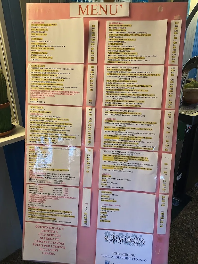 Menu_Al Giardinetto Piadina e Crescioni_Savignano sul Rubicone_image_1