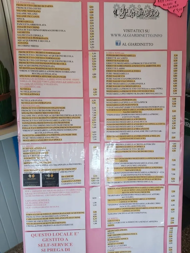 Menu_Al Giardinetto Piadina e Crescioni_Savignano sul Rubicone_image_3