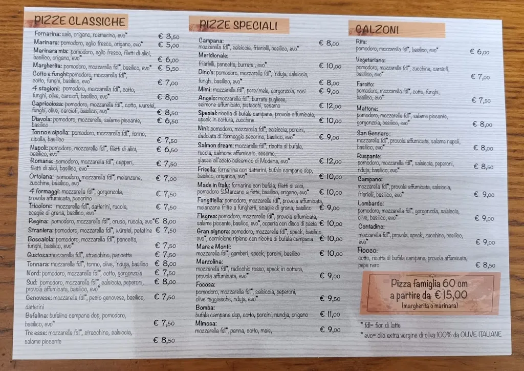 Menu_Pizzeria O'Basilico_Savignano sul Rubicone_image_2